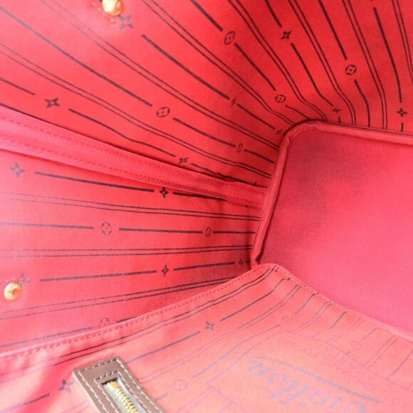 LOUIS VUITTON Neverfull MM Shoulder Tote Bag Damier Leather Brown - Picture 5 of 16